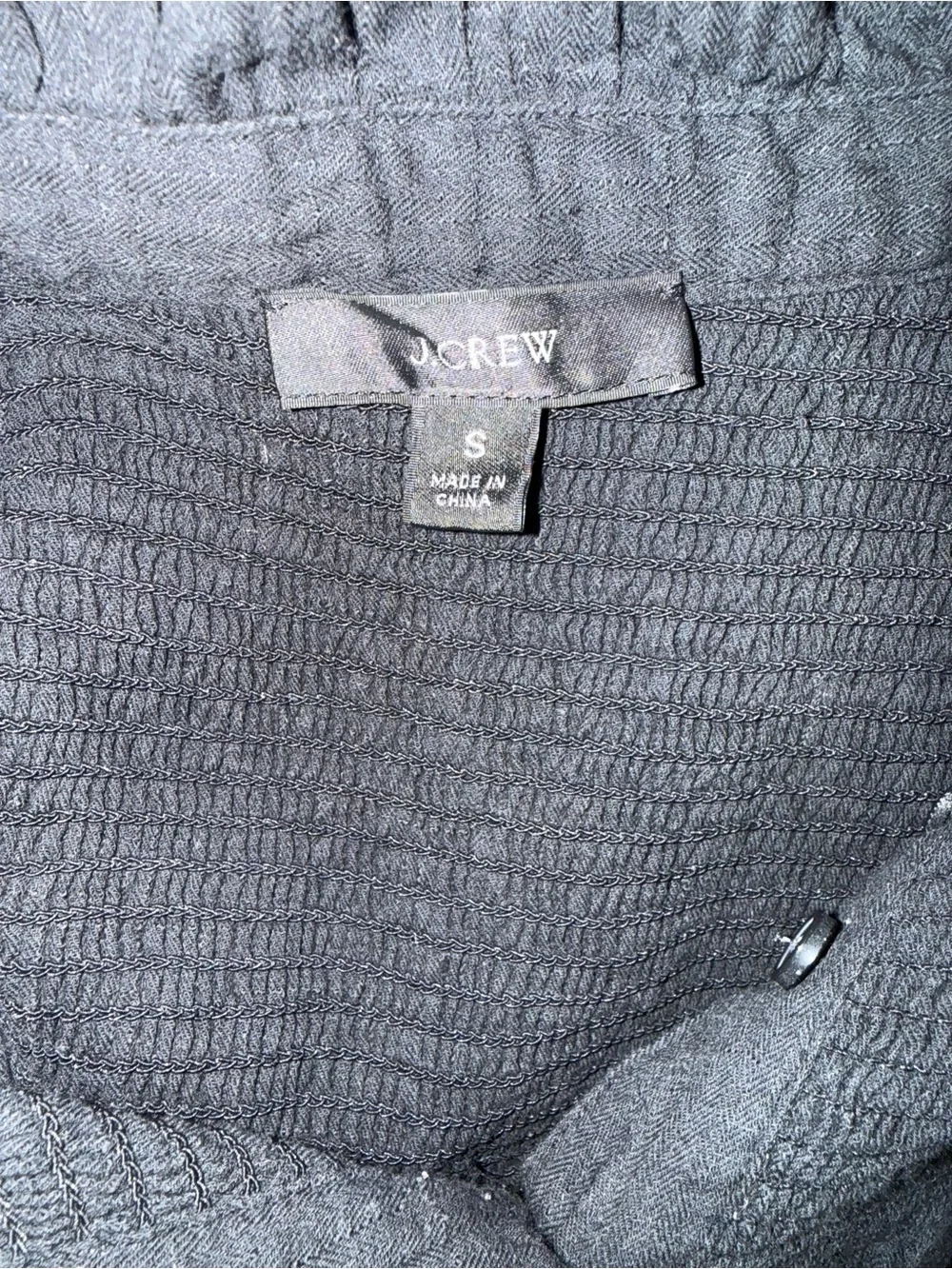 J.Crew Garden Dress in Soft Gauze Black Size Small
